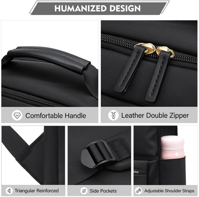 Alt view image 5 of 5 - VNINE Laptop Backpack Fashion Bag Travel Daily Backpack for Women Fits 15.6 Inch Laptop Water Resistant Computer Backpack for College Business Capacity Casual Bags carry Daypack