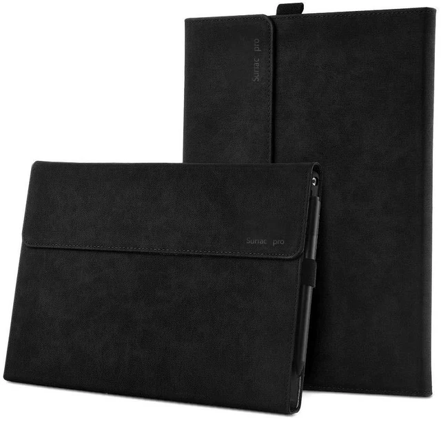 Main image of xisiciao Case for Surface Pro 7 Plus/Pro 7 / Pro 6 / Pro 5 / Pro 4 with Stylus Holder, Multiple Angle Polyester Slim Lightweight Cover, Compatible with Type Cover Keyboard
