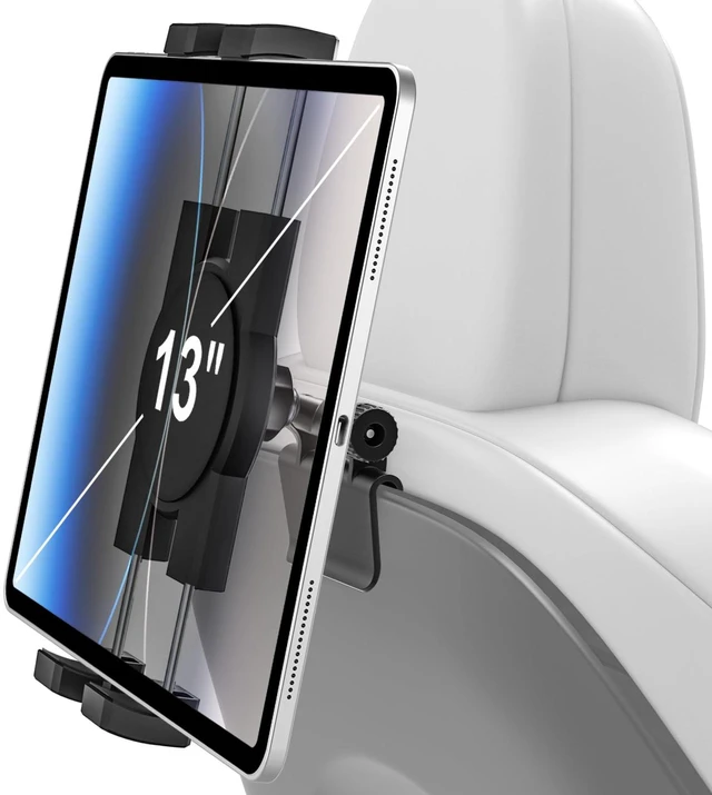 Main image of woleyi for Tesla Model Y Model 3 Headrest Tablet Holder - 2026 Tesla Tablet Mount for Back Seat, Gifts Road Trip Essentials for Kids, for 4-13" Devices, iPad Pro Air Mini, Galaxy Tabs, Fire HD, Switch
