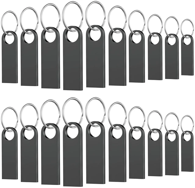 Main image of 4GB USB Flash Drive 20Pack, Wooolken Sleek Metal USB 2.0 Thumb Drive