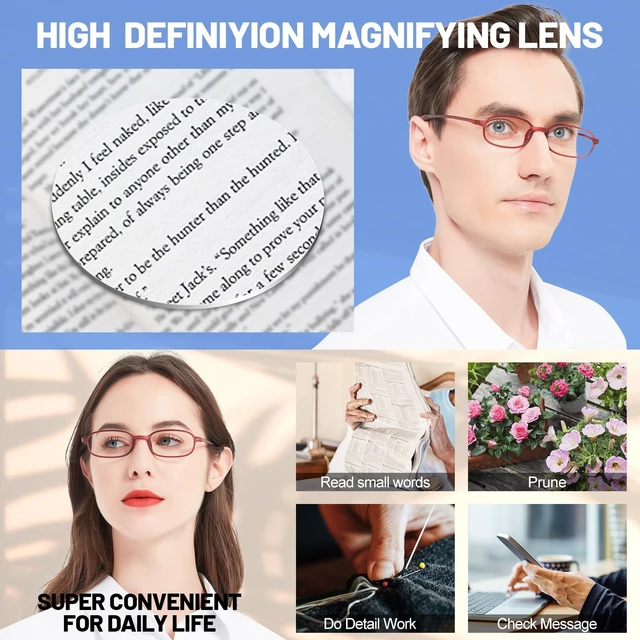 Alt view image 4 of 5 - WEMOOTANTS 4 Packs Narrow Blue Light Blocking Reading Glasses 2.0 Men Women Lightweight Red Readers 1.0 1.5 2.00 2.5 3.0 3.5 4.0
