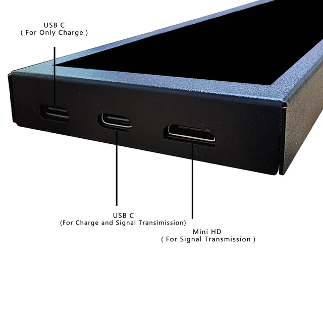 Alt view image 4 of 5 - VSDISPLAY 7.84'' 1280x400 IPS Mini Monitor Stretched Bar LCD Display,Black