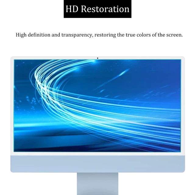 Alt view image 4 of 5 - i-Tensodo 2 Pack iMac 24 Inch Anti Glare Matte Computer Screen Protector For 2024/2023/2021 iMac All-in-One Desktop Computer With M4/M3/M1 Chip, Eye Protection Anti Glare Filter