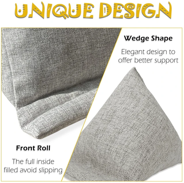 Alt view image 4 of 5 - WARMTONE Mini Bean Bags Phone Pillows Set of 2, Bed Phone Holder Laying Down Cell Phone Stand for Desk Office, Tablet Pillow Cushion for Bedside, Universal Fit for All Smartphone, Light Grey