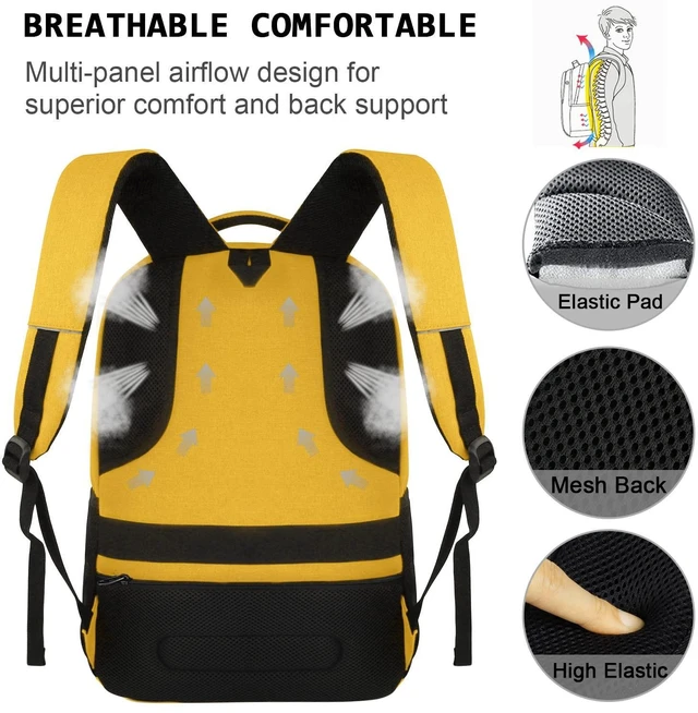 Alt view image 4 of 5 - Volher Laptop Backpack,Business Travel Anti Theft Slim College Backpack