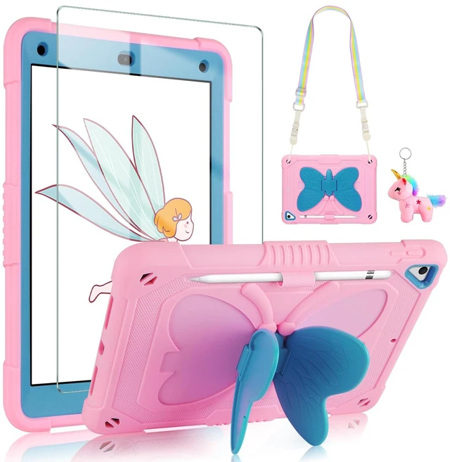 Main image of VOFUOE for iPad 6th/5th Generation Case Kids iPad 9.7 Case 2018 2017, Pink