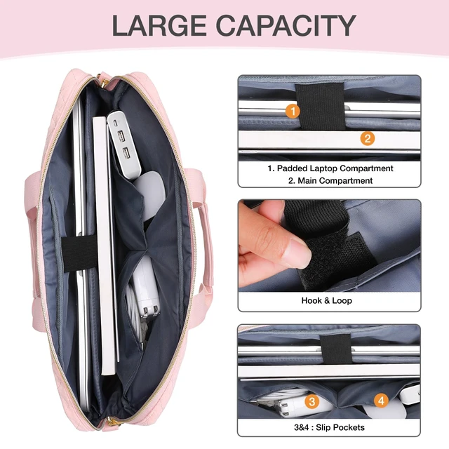 Alt view image 5 of 5 - MOSISO 13-14 inch Laptop Bag, Laptop Briefcase Messenger