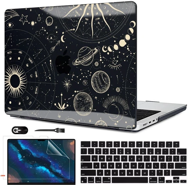 Main image of LCMOCICO for M5 MacBook Pro 14 inch Case 2026 2025-2021 A3434 A3427 A3426 A3112 A3185 A3401 A2779 A2442 A2918 A2992,Plastic Hard Shell Cover for Mac 14 M5 M4 M3 M2 M1 Pro/Max Chip, Constellation