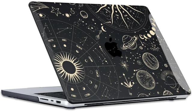 Alt view image 5 of 5 - LCMOCICO for M5 MacBook Pro 14 inch Case 2026 2025-2021 A3434 A3427 A3426 A3112 A3185 A3401 A2779 A2442 A2918 A2992,Plastic Hard Shell Cover for Mac 14 M5 M4 M3 M2 M1 Pro/Max Chip, Constellation