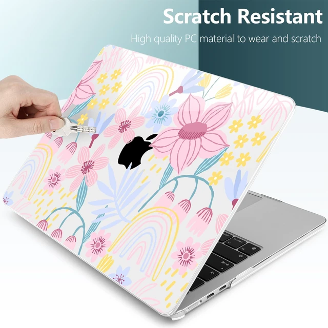 Alt view image 4 of 5 - TWOLSKOO for MacBook Air 13 inch Case M5 2026 M4 2025 M3 M2 2024-2022 A3449 A3240 A3113 A2681, Plastic Hard Shell & Keyboard Cover & Type C for MacBook Air 13.6 inch Case, Floral Spring