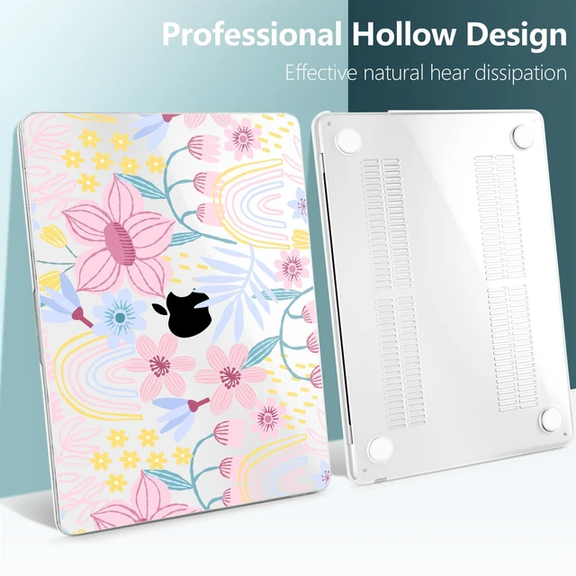 Alt view image 5 of 5 - TWOLSKOO for MacBook Air 13 inch Case M5 2026 M4 2025 M3 M2 2024-2022 A3449 A3240 A3113 A2681, Plastic Hard Shell & Keyboard Cover & Type C for MacBook Air 13.6 inch Case, Floral Spring