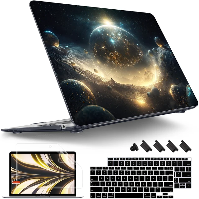 Main image of Tuiklol for MacBook Air 13 inch 2021-2018 Release M1 A2337/A2179/A1932 with Retina Display Touch ID,Hard Shell Case and Keyboard Cover for MacBook Air 13.3'' Cover,Birth of Galaxy
