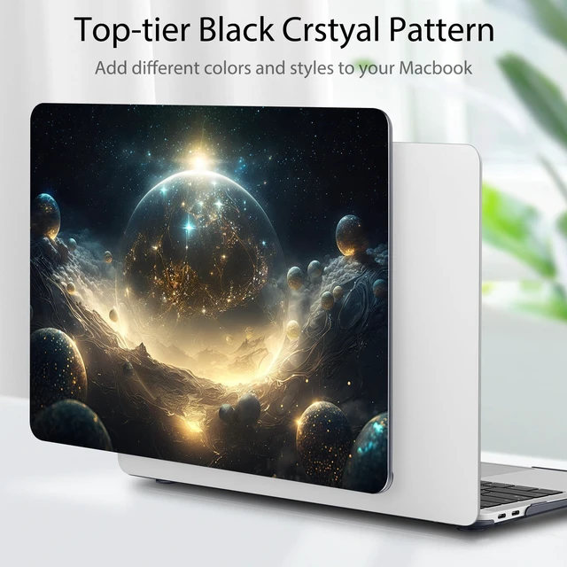 Alt view image 3 of 5 - Tuiklol for MacBook Air 13 inch 2021-2018 Release M1 A2337/A2179/A1932 with Retina Display Touch ID,Hard Shell Case and Keyboard Cover for MacBook Air 13.3'' Cover,Birth of Galaxy