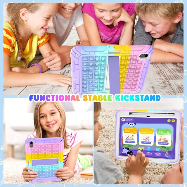 Alt view image 4 of 5 - TSQQST Case for iPad (A16) 11th/10th Generation 2025 2022 for Kids Colorful