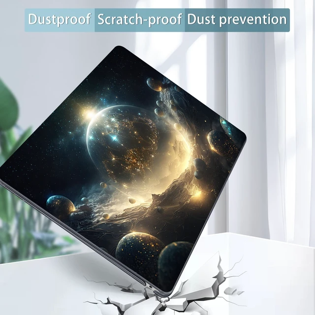 Alt view image 5 of 5 - Tuiklol for MacBook Air 13 inch 2021-2018 Release M1 A2337/A2179/A1932 with Retina Display Touch ID,Hard Shell Case and Keyboard Cover for MacBook Air 13.3'' Cover,Birth of Galaxy