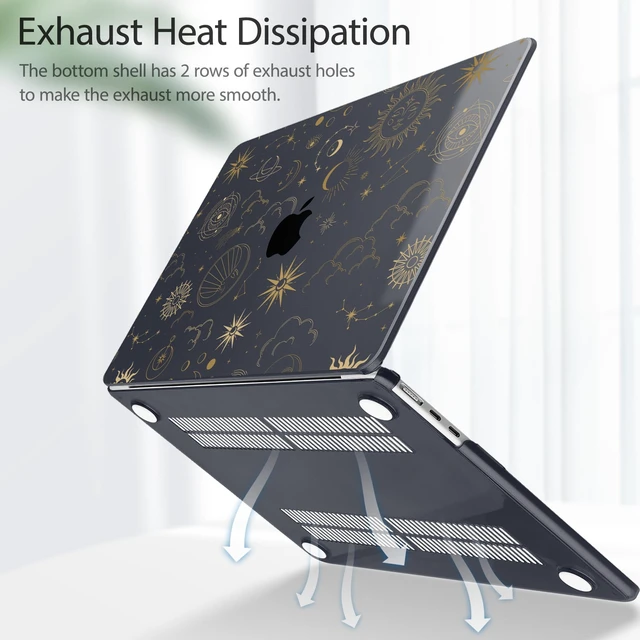 Alt view image 4 of 5 - Tuiklol for M5 MacBook Air 13.6 inch Case 2026 2025 2024 2022 Release M4 M3 M2 Chip Model A3449 A3240 A3113 A2681, Plastic Hard Shell Cover for with Touch ID, Astrology