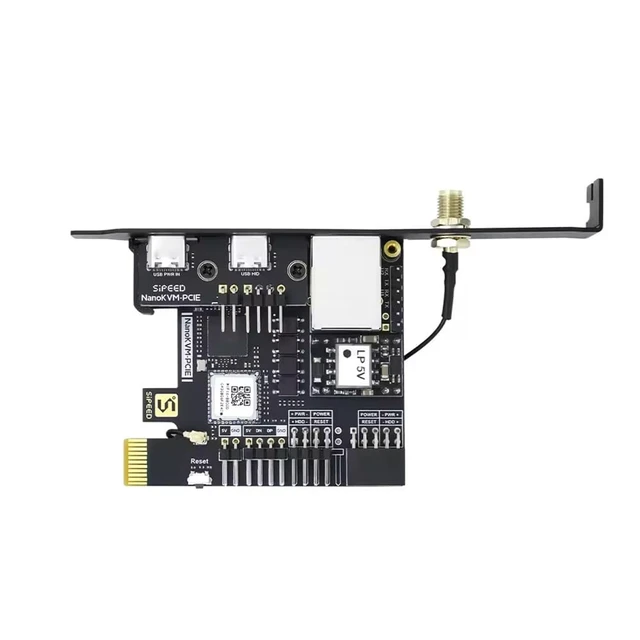 Alt view image 3 of 5 - Sipeed NanoKVM-PCIe IP-KVM Remote Control Operations Maintenance Server, DDR3 RISC-V Linux Development Board, 1TOPS NPU 1GHz SG2002 RISC-V CPU, HDMI USB 100M Network Port (NanoKVM-PCIe ETH+WiFi)