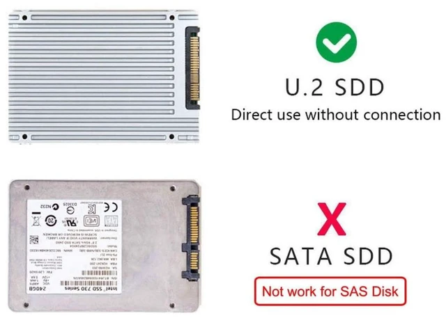 Alt view image 2 of 5 - chenyang PCIe 4.0 SFF-8643 to SFF-8639 Cable with SATA Power for U.2 SFF-8639 NVME SSD Motherboard Internal Expansion 1.64FT/0.5M