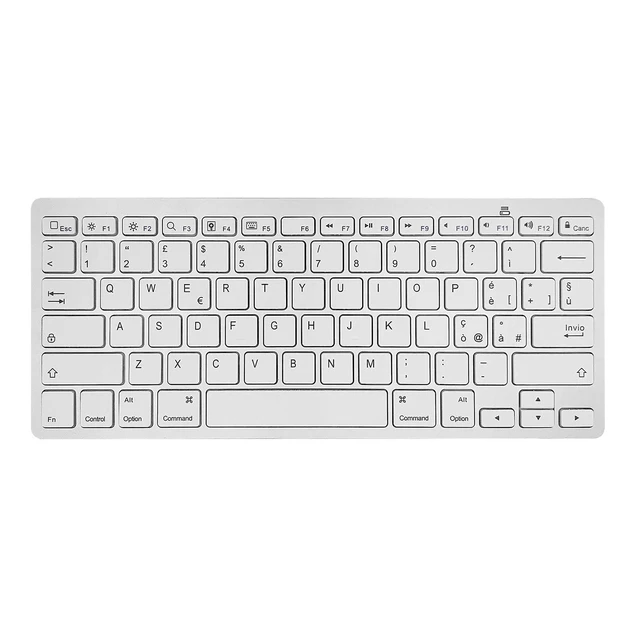 Alt view image 2 of 5 - JPYXKM Wireless Italian Keyboard, Minority Language Ultra Thin Lightweight Silent Bluetooth Keyboards for Laptop/PC/Tablet/Desktop/Smart TV (Italian)