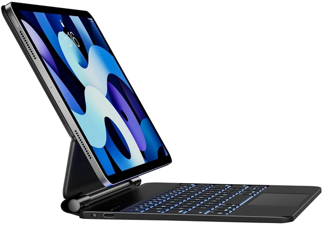 Main image of nimin Keyboard Case for iPad Air 11 inch 2024 (M2),iPad Air 5th/4th Gen and iPad Pro 11 inch (4th/3rd/2nd/1st Gen) Case with Keyboard,Magic-Stand,Built-in Trackpad,7-Color Backlit, Auto Sleep/Wake