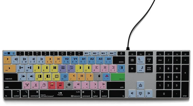 Main image of KB Covers Avid Media Composer Backlit Aluminum Keyboard - Windows - US