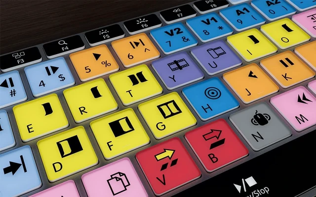 Alt view image 5 of 5 - KB Covers Avid Media Composer Backlit Aluminum Keyboard - Windows - US