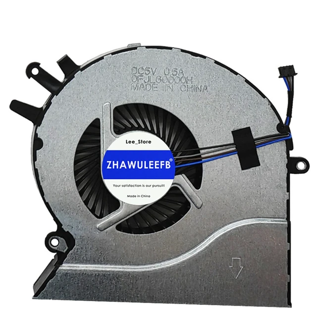 Alt view image 4 of 5 - ZHAWULEEFB Replacement New CPU+GPU Cooling Fan for HP Omen 17.3" 17-an 17-an120nr 17-AN010CA 17-AN012DX 17-AN013TX TPN-Q195 Series 931576-001 931577-001 DC5V 0.5A Fan