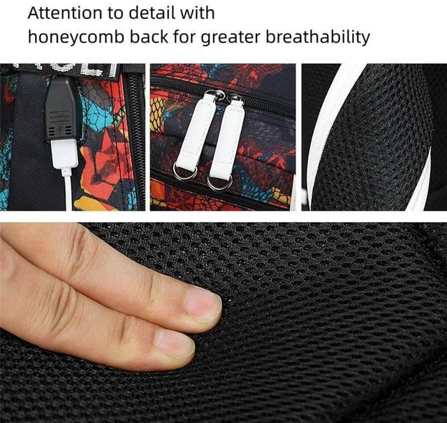 Alt view image 3 of 5 - Txiujou Basketball Player 23 Student School Bag, Laptop Backpack, Ultra-Light Travel Bag, For Men And Women (Black3)