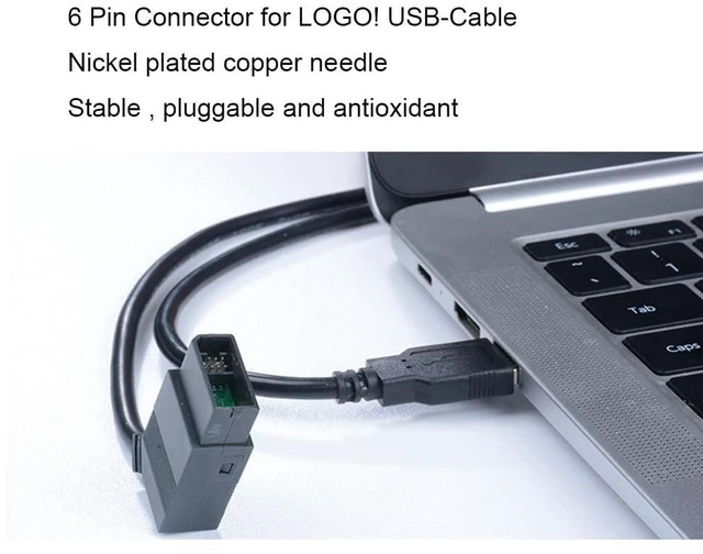 Alt view image 4 of 4 - Twinkle Bay PLC Programming Cable Compatible LOGO USB-CABLE 6ED1 057-1AA01-0BA0 USB PC Cable, PC to LOGO