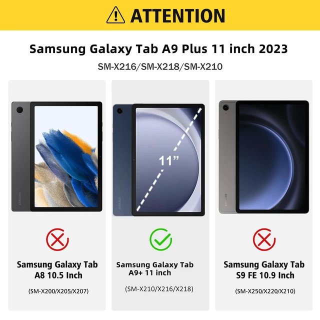 Alt view image 2 of 5 - TSQQST Samsung Galaxy Tab A9+ Plus Case 11 inch 2023 SM-X210/X216/X218 Kids