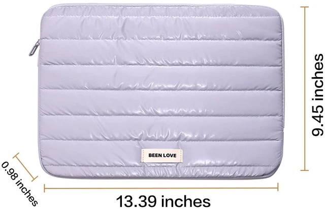 Alt view image 4 of 5 - Teryeefi Laptop Sleeve Bag 13-14 Inch, Fashion Waterproof Soft Laptop Sleeve Case for MacBook Air Pro 13 14 inch, iPad Pro 12.9 Air 13, Dell, Asus, HP for Women Girls - Purple