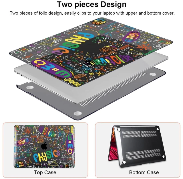 Alt view image 4 of 5 - LCMOCICO Case Compatible with MacBook Pro 13 inch M2 M1 2022 2021-2016 A2338 A2289 A2251 A2159 A1989 A1706,Pattern Plastic Hard Shell Keyboard Cover Screen Film Webcam Cover, Physical Chemistry