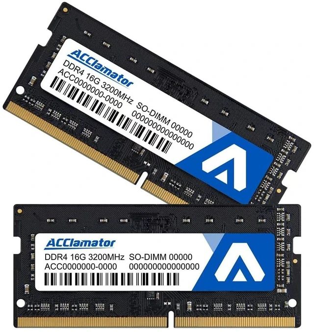 Main image of Acclamator DDR4 RAM 32GB Kit (2x16GB) 3200MHz PC4-25600 CL22 1.2V SODIMM