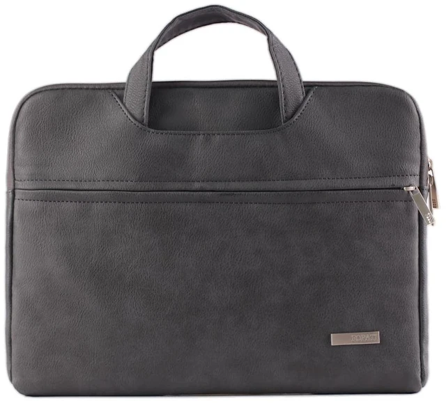 Main image of Teamgee Leather Laptop Sleeve, 15.6" Portable Monitor Carrying Bag, Slim Protective Laptop Case Waterproof Durable for 13-15.6 inch Laptops, Graphite Black