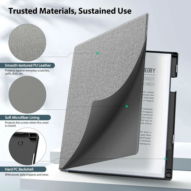 Alt view image 2 of 5 - TiMOVO Case Fit for Remarkable 2 10.3" 2020 with Pen Slot, Gray