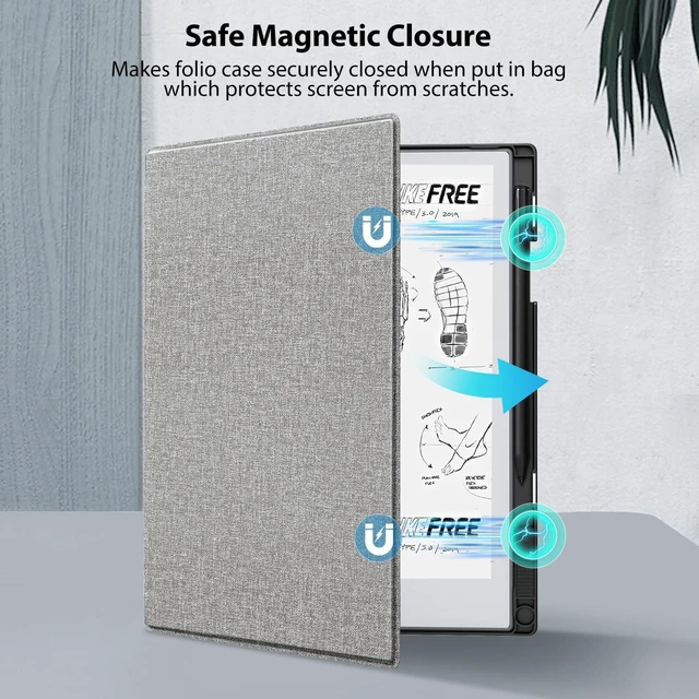 Alt view image 4 of 5 - TiMOVO Case Fit for Remarkable 2 10.3" 2020 with Pen Slot, Gray