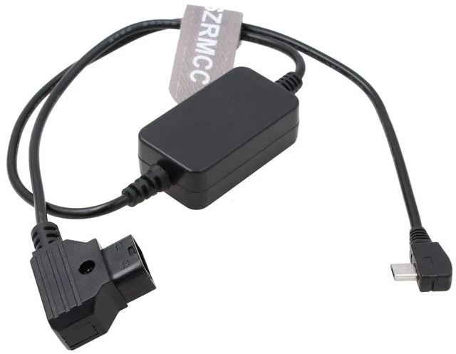 Main image of SZRMCC Nucleus Nano Follow Focus Motor or Handwheel Right Angle Micro USB 5V Regulated to D-Tap Power Cable for Tilta