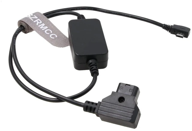 Alt view image 2 of 4 - SZRMCC Nucleus Nano Follow Focus Motor or Handwheel Right Angle Micro USB 5V Regulated to D-Tap Power Cable for Tilta