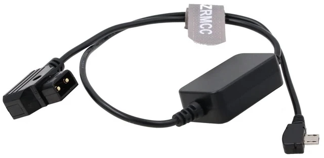 Alt view image 3 of 4 - SZRMCC Nucleus Nano Follow Focus Motor or Handwheel Right Angle Micro USB 5V Regulated to D-Tap Power Cable for Tilta