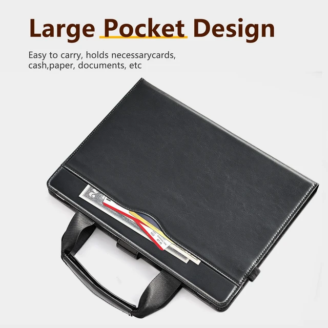 Alt view image 5 of 5 - SSSGRGB Sleeve Case for 13.8-Inch Microsoft Surface Laptop 7(Model: 2036) and 13.5-Inch Surface Laptop 6/5/4/3/2(Models: 1951/1868/1958/1950/1867/1769) with Carrying Strap,Pocket and Pen Holde