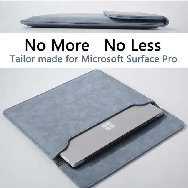 Alt view image 2 of 5 - Surface Pro 12th 2026/11/10/9/8/7/6/5/4/Pro X Sleeve case, for Microsoft 12-12.3-13 Inch Tablet Waterproof Ultrathin Carrying Cover (Smoke)