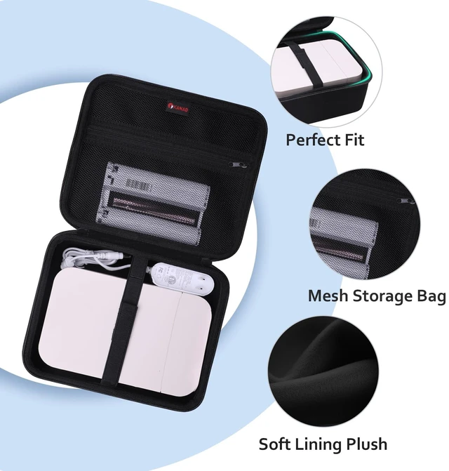 Alt view image 2 of 5 - XANAD Hard Case for Liene M100 M110 M200 4x6'' / HPRT 4x6'' Photo Printer/HPRT CP4100 / YOTON/iDPRT Instant Picture Printer,Black (Case Only)