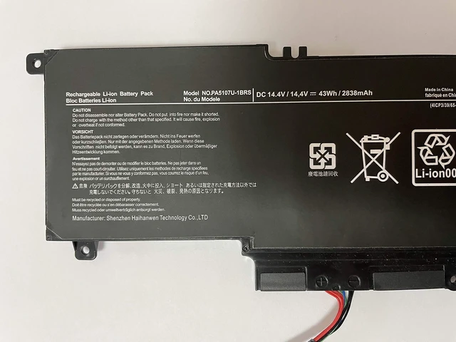Alt view image 2 of 3 - powerforlaptop PA5107U-1BRS Notebook Replacement Battery for Toshiba Satellite S55 Series S55-A5164 S55-A5165 S55-A5167 S55-A5169 S55-A5197 S55-A5235 S55-A S55t-A S55T-A5237 S55T-A5277 S55T-A5334