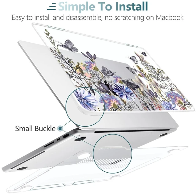 Alt view image 4 of 5 - TWOLSKOO Pattern Case for MacBook Pro 16 inch M1-M5 Pro/Max 2021-2026