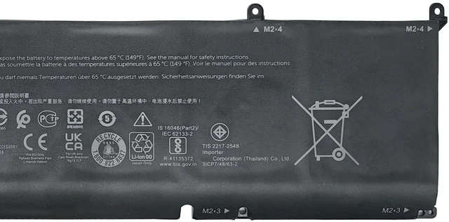 Alt view image 4 of 5 - FCZFCZ 69KF2 Battery 86Wh 7167mAh 8FCTC 70N2F 11.4V 6-Cells