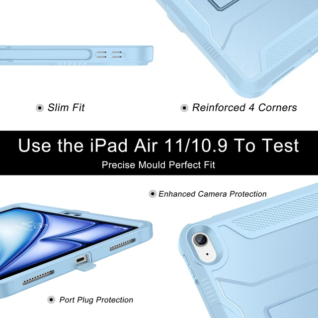 Alt view image 3 of 5 - Soke Case for iPad Air 11-inch M4/M3/M2 (2026/2025/2024) - Sky Blue