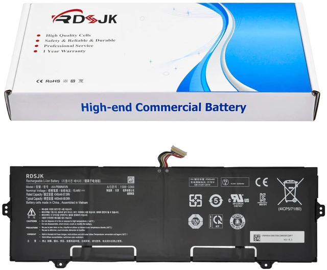 Main image of AA-PBMN4VN Laptop Battery for Samsung Galaxy Book Pro 360 15 15.6" NP950XDB NP950XDB-KA1US NP950XDB-KB1US NP950XDB-KC3US NP950XDB-KC5US NP950QDB NP950QDB-KB1US NP950QED NP950QED-KB1US 15.44V 67W