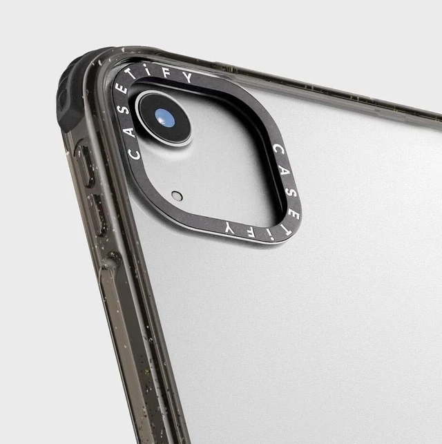 Alt view image 2 of 4 - CASETiFY Impact Case for iPad Pro 12.9" (3rd/4th/5th/6th Gen) - Spring Botanicals 2 - Clear Black