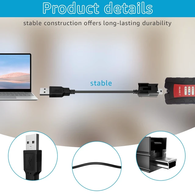 Alt view image 3 of 5 - SigeIy 404032 USB Replacement Cable for Nexiq USB Link 2