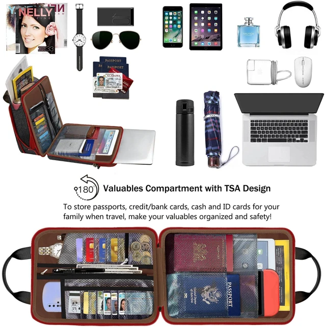 Alt view image 5 of 5 - ZINZ Laptop Shoulder Bag 12.3-13 inch Case Sleeve, Expandable Handbag with Valuables Compartment Compatible with MacBook Air/Pro/Neo 13", iPad 12.9"/13"/11", Shockproof,Black-Wine edge